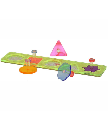 Acrylic Shapes Puzzle Board Parrot Toy - Large